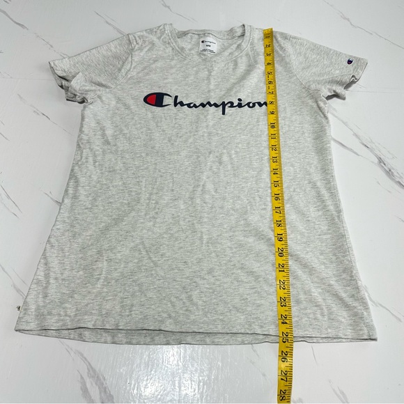 Champion Like New Light Gray Comfy 100% Cotton Shirt Size Medium - Picture 9 of 9